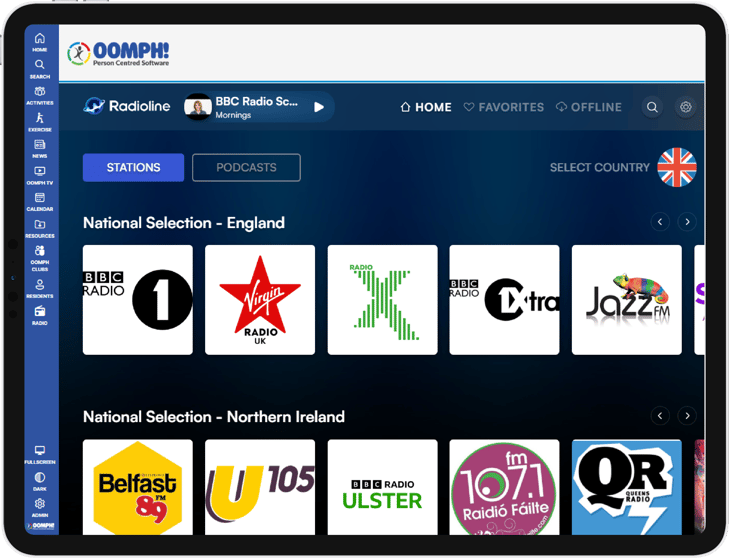 Oomph - Radio Stations iPad