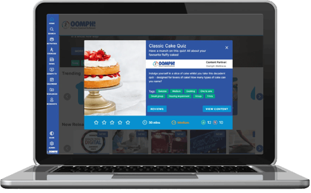Oomph Cake quiz - Laptop