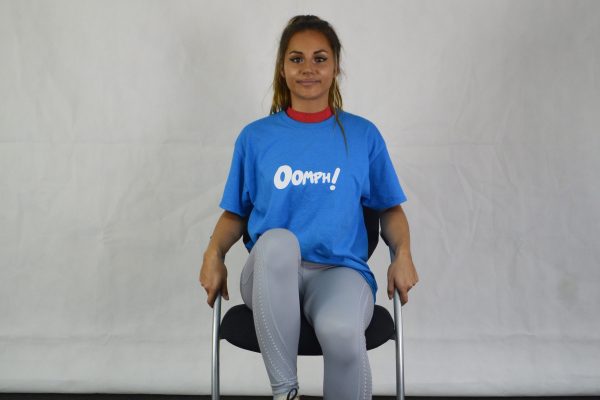 8 on each leg. Lift each knee up in turn as high as feels comfortable .